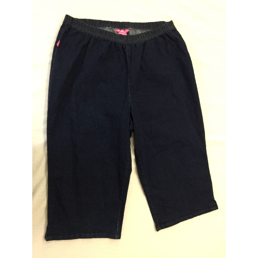 WOMAN WITHIN WOMENS JEANS CAPRIS PANTS SIZE 24W
